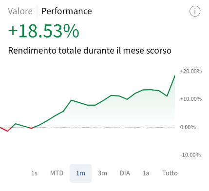 Performance 1 mese